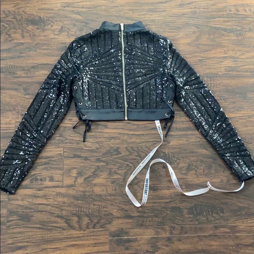 ❌❌S O L D!❌❌House of cb black sequin two piece set - Picture 6 of 7